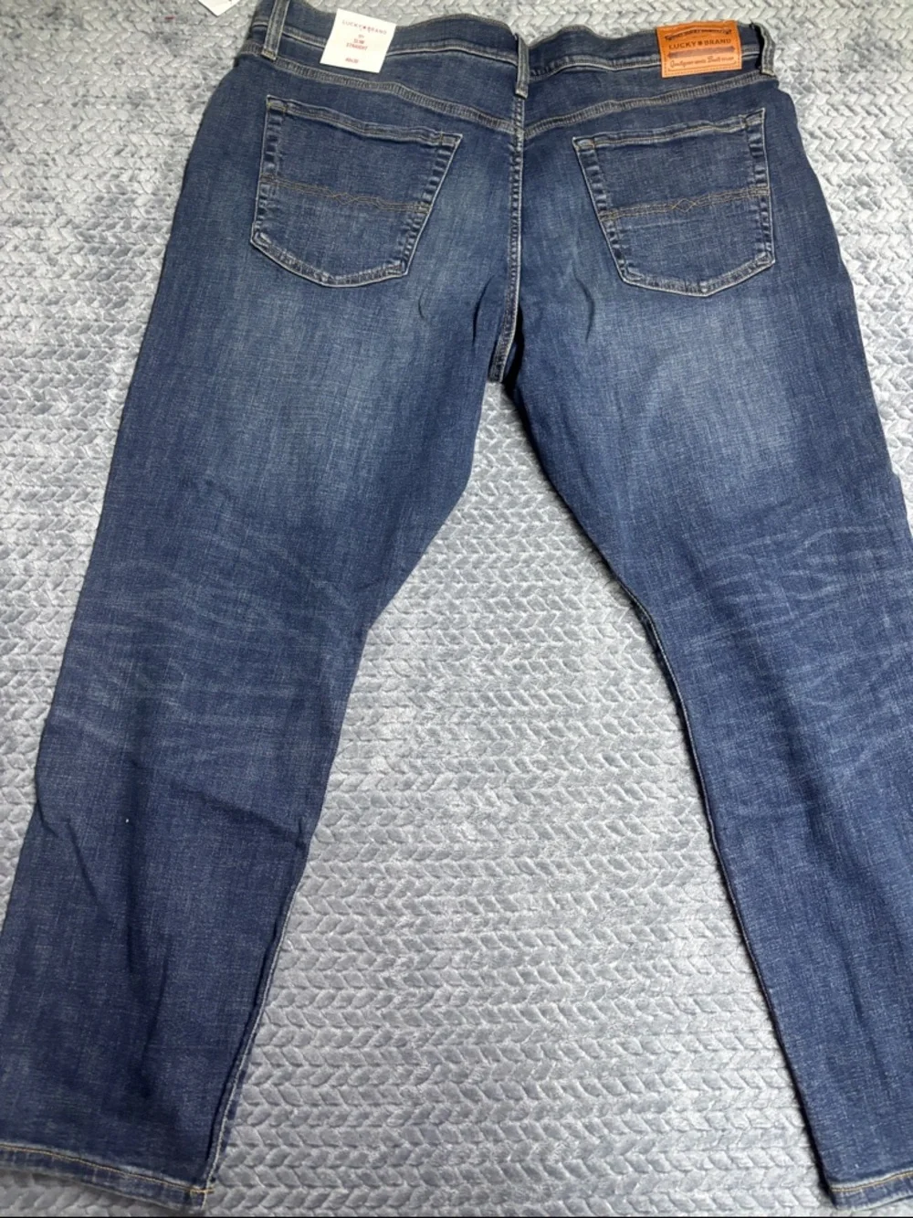Lucky Brand Men's Dark Blue Straight Jeans 40x30